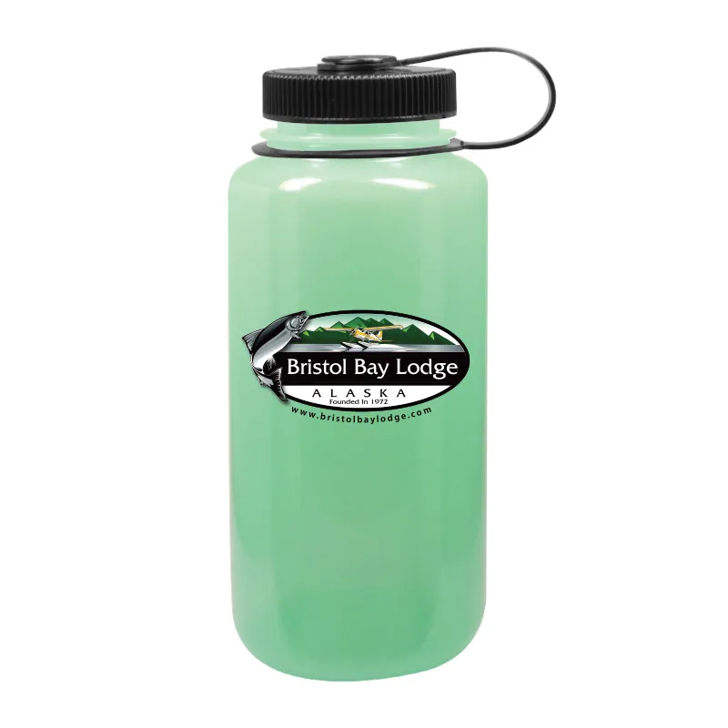 32 OZ TRUE COLOR GLOW GREEN NALGENE SUSTAIN WIDE MOUTH BOTTLE